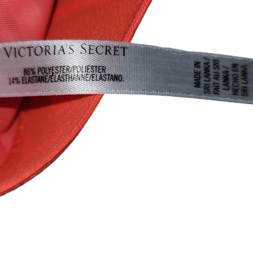 VSX‎ Victoria's Secret Sports Bra Purple Orange Graphic Print Activewear